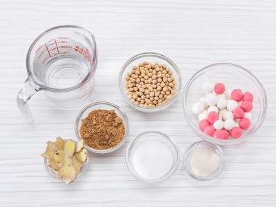 食譜-薑汁湯圓豆花