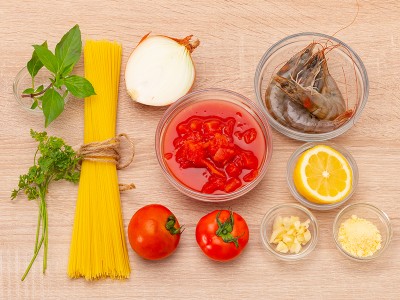 食譜-番茄鮮蝦天使冷麵