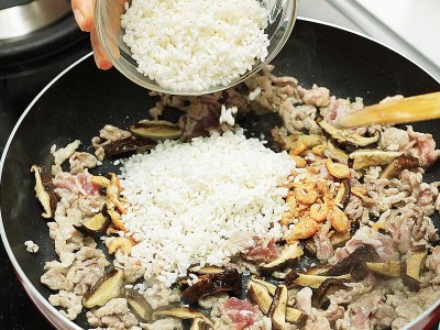 食譜-竹筍香菇鹹粥