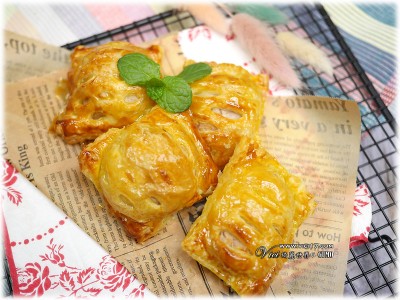 食譜-爆漿氣炸點心：芋泥流沙酥＆芋泥肉鬆酥