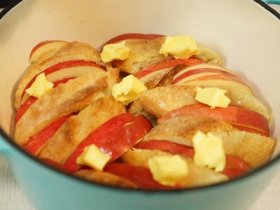 食譜-烤蘋果佐法國吐司