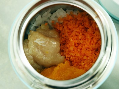 食譜-南瓜雞肉粥