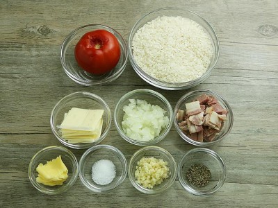 食譜-番茄培根起司飯