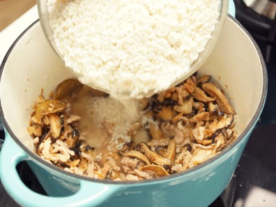 食譜-草蝦香菇油飯