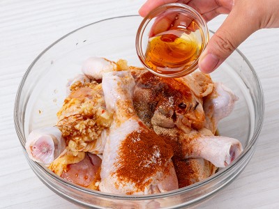 食譜-蒜味蜂蜜烤雞腿