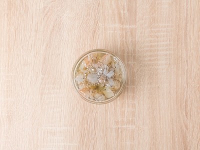食譜-生菜水梨蝦鬆