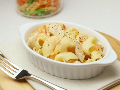 食譜-白醬番茄雞肉義大利麵