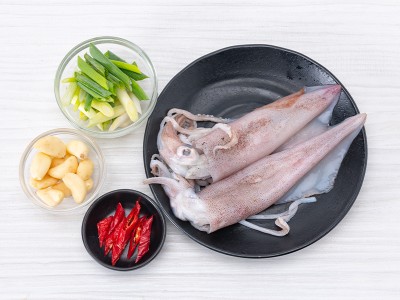 食譜-蒜香中卷