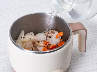 食譜-豬肉味噌湯+日式蒸物