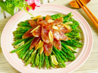 食譜-蘆筍炒臘腸
