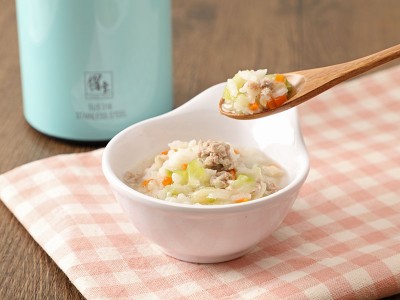 食譜-絲瓜菇菇豬肉粥