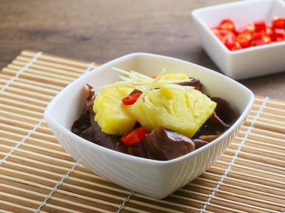 食譜-木耳炒鳳梨