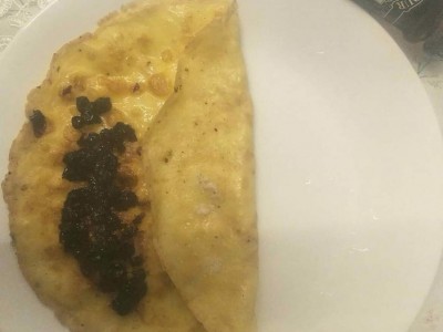 餐桌-法國薄餅藍莓