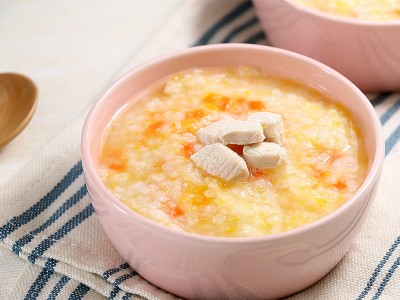 食譜-南瓜雞肉粥