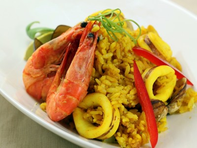 食譜-薑黃海鮮燉飯