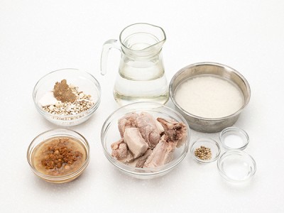 食譜-米糕與四神排骨湯