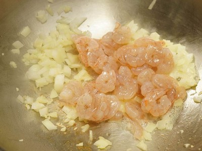 食譜-鮮蝦白醬義大利麵