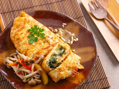 食譜-塔香起司豆皮蛋餅