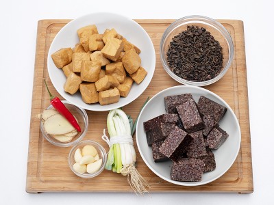 食譜-茶香豆干米血
