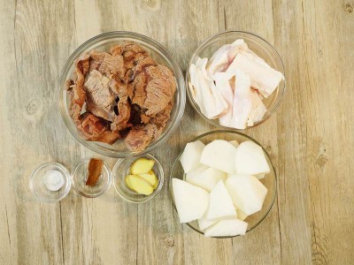 食譜-清燉牛肉湯+珍珠丸子(一鍋兩菜)