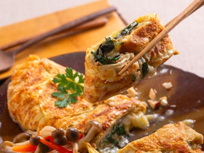 食譜-塔香起司豆皮蛋餅