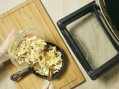 食譜-藍帶豬排+野菇烘蛋