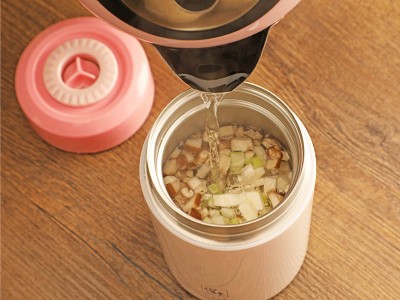 食譜-吻仔魚鮮蔬豆腐粥