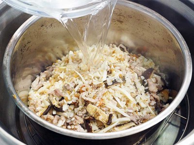 食譜-竹筍香菇鹹粥