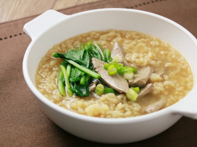 食譜-菠菜豬肝粥
