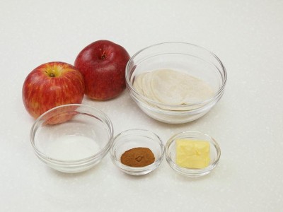 食譜-水餃皮變身蘋果派