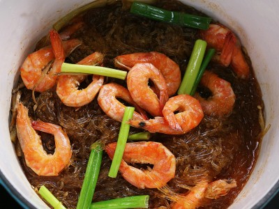 食譜-鮮蝦冬粉煲