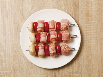 食譜-串燒肉丸子