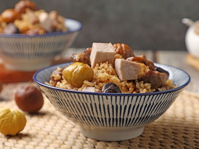 食譜-芋香栗子炊飯