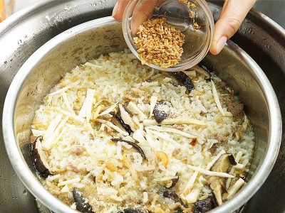 食譜-竹筍香菇鹹粥