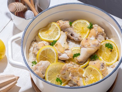 食譜-奶油檸檬雞燉飯