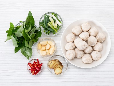 食譜-三杯花枝丸