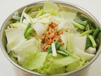 食譜-白菜煲+豉椒雞肉 (一鍋二菜)