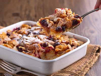 食譜-莓果可頌布丁