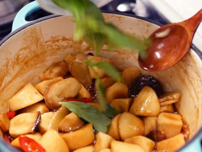 食譜-三杯杏鮑菇