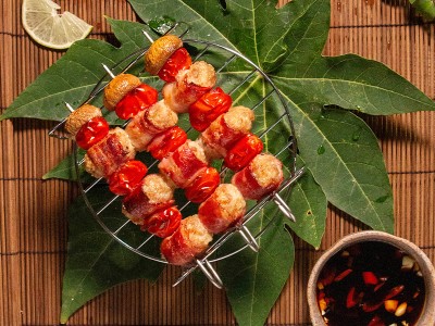 食譜-串燒肉丸子