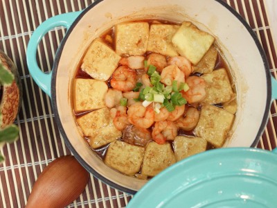 食譜-蝦仁佐豆腐
