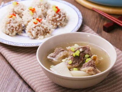 食譜-清燉牛肉湯+珍珠丸子(一鍋兩菜)