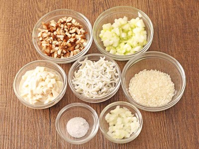 食譜-吻仔魚鮮蔬豆腐粥