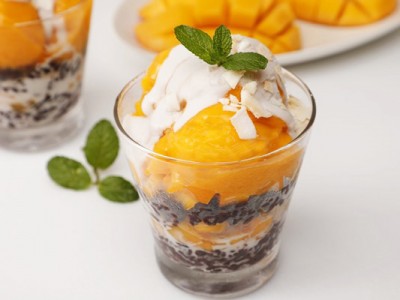食譜-芒果紫米雪酪