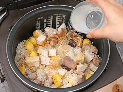 食譜-芋香栗子炊飯