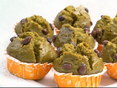 食譜-抹茶紅豆發糕