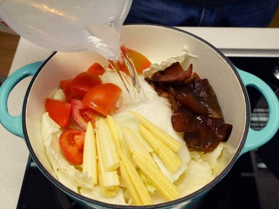 食譜-五行蔬菜湯+奶油花椰菜(一鍋兩菜)