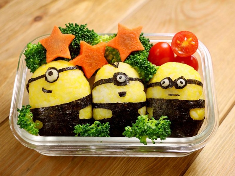 食譜-小小兵飯糰便當