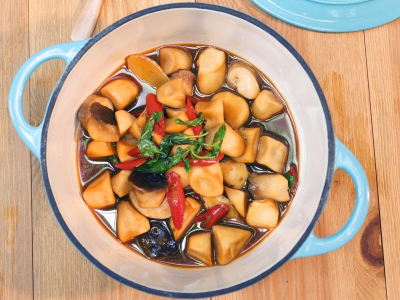 食譜-三杯杏鮑菇