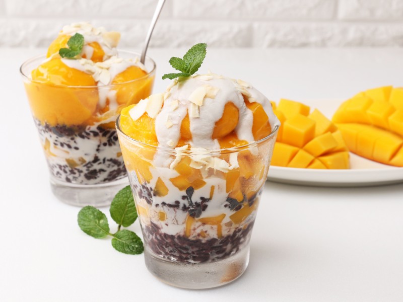 食譜-芒果紫米雪酪